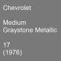 Preview: Chevrolet, Medium Graystone Metallic, 17 (1976).